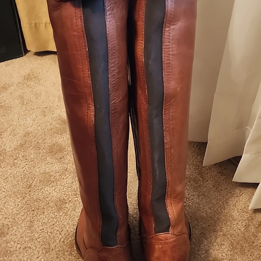 Frye Women's Mellisa Over the Knee Boots In Cognac W 5 1/2